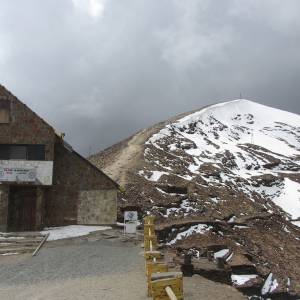 What’s left of the Chacaltaya glacier. Due to lack of precipitation and El Niño effects, Bolivia’s only lift-accessed ski resort area closed several years before the glacier’s predicted demise. (Photo by Chenoa Stock)