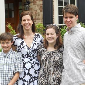 Lucy Crain with her children (l-to-r) Jacob, Catie and Thomas at Easter 2016. (Photo provided)