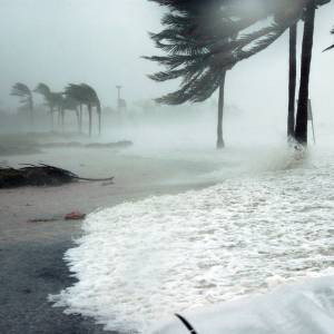 Hurricane batters Florida coast