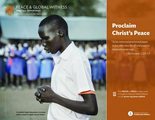 Peace & Global Witness Poster 2017