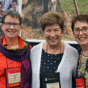 Ann Philbrick, Patrice Hatley and Vera White (l-to-r) at GA 222 in Portland, Oregon. (Photo by Emily Enders Odom)