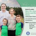 Prayer card - Jonathan and Emily Seitz