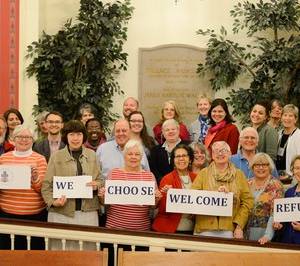 PC(USA) members Choose Welcome at Compassion, Peace and Justice Advocacy Day in Washington, D.C. Photo by Paul Olson