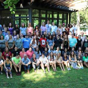 The 2016 Young Adult Volunteers and support staff at Stony Point Conference Center, New York. (Photo courtesy Bridgette Lewis)