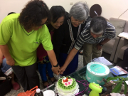 Four church leaders celebrating their birthdays