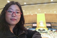 Min-Hee Kim at the United Nations assembly (Photo provided)