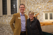 Richard DuBose, president, Montreat Conference Center, with Jan Edmiston, PC(USA) co-moderator, at College Conference at Montreat