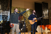 College Conference at Montreat music leaders, Zach Wells and Sam Burchfield, during opening worship