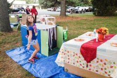 Meghan participated in her first night of sleeping at Cardboard Box City in 2014. (Photo provided by Erin DeLuca)