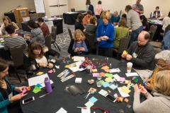 Participants in the ‘Using Art to Help Children, Youth and Adults BE STILL’ workshop. (Photo by Gregg Brekke)