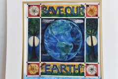 As an Earth Care Congregation, Second Presbyterian Church in St. Louis displays artwork with environmental messages in gathering rooms and near the sanctuary. (Photo courtesy Second Presbyterian Church)