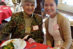 Church member Janie Farr and her soon-to-be granddaughter-in-law Emerald Banas. (Photo by Betty White)