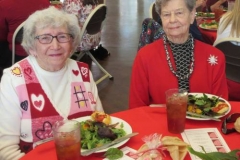 Luncheon guests Myrtle Myrick and Dot Burrows, from The Village at Summerville in South Carolina. (Photo by Betty White)