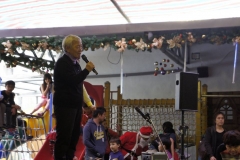 The school’s principal (a nun) shares the meaning of Christmas