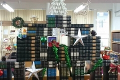 A “book tree” at the Taiwan Seminary Library