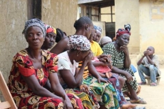 Many of the women from the Wellkerma Village in Liberia are widows who took the lead in WAI training, providing new sources of income for the community and educational opportunities for their children. (Photo by Rick Jones)