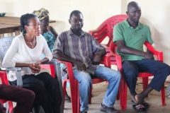 Several residents of a village in Ganta have started their own businesses in beekeeping that are beginning to see profits. (Photo by Rick Jones)