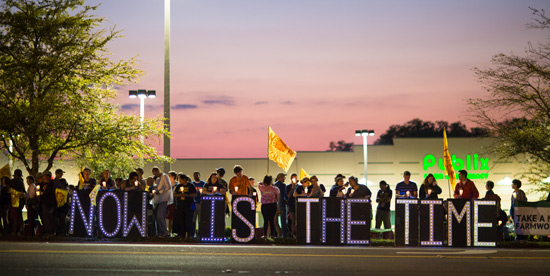 rally in front of publix