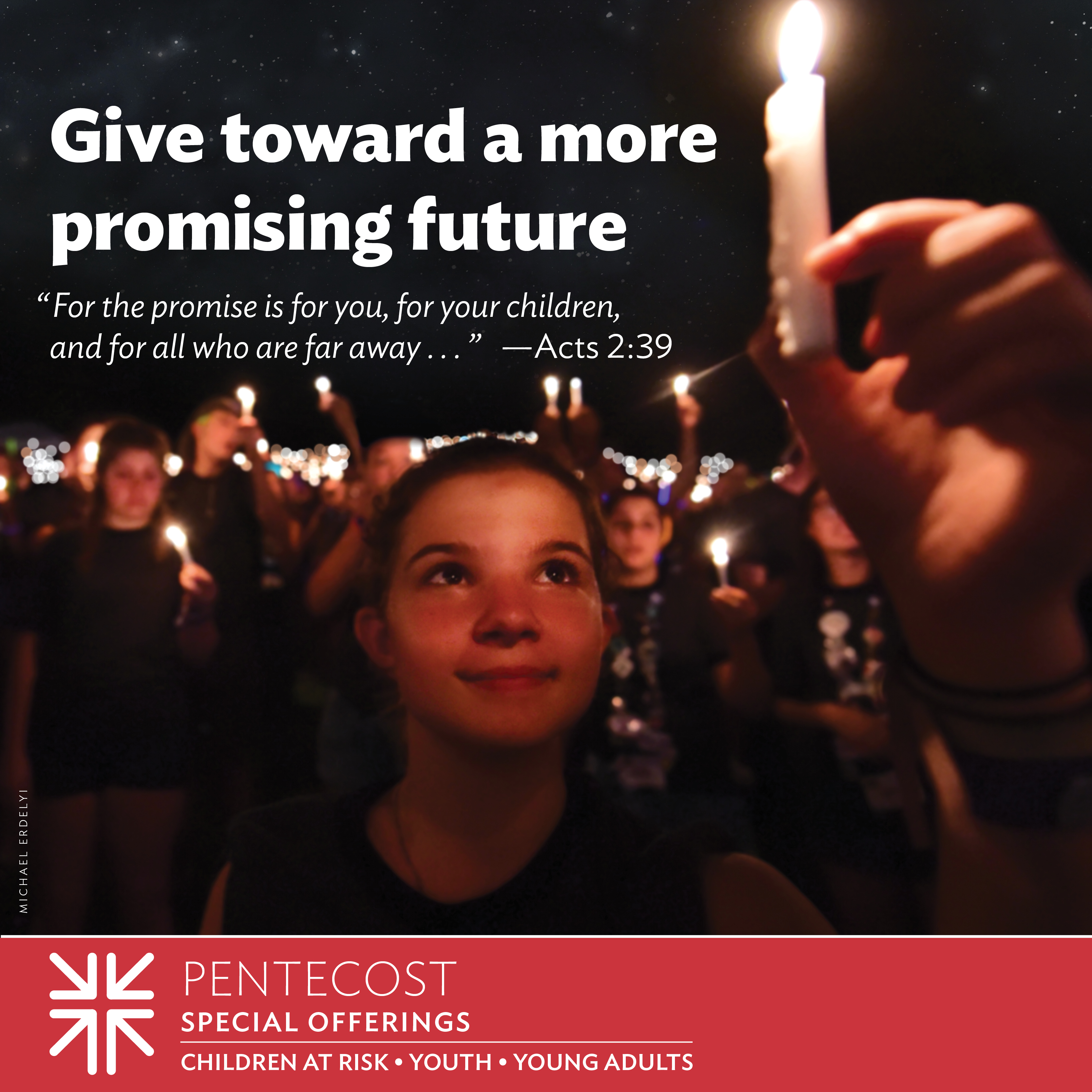 girl with candle, Pentecost image