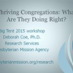 Thriving Congregations: What are they doing right?